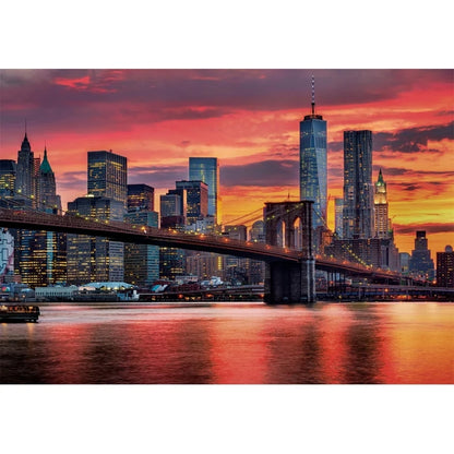 Clementoni East River At Dusk, New York 1500 Piece Jigsaw Puzzle Toys 31712