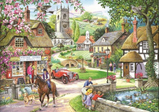 House Of Puzzles Feeding The Ducks 1000 Piece Jigsaw Puzzle HP0209
