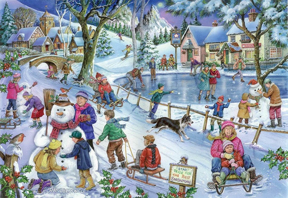 House Of Puzzles No.9 Frosty & Friends 1000 Piece Jigsaw Puzzle HP0368