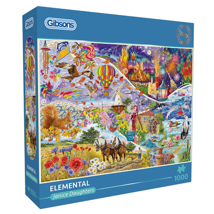 Gibsons Elemental 1000 Piece Jigsaw Puzzle G6436