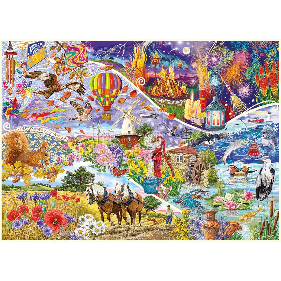 Gibsons Elemental 1000 Piece Jigsaw Puzzle G6436