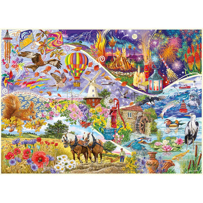 Gibsons Elemental 1000 Piece Jigsaw Puzzle G6436