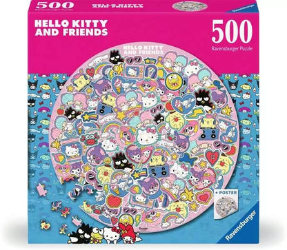 Ravensburger Hello Kitty 500 Piece Circular Jigsaw Puzzle 12001391