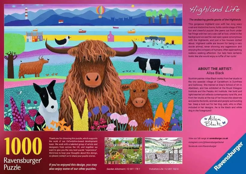 Ravensburger Highland Life 1000 Piece Jigsaw Puzzle 12001082