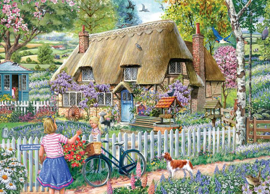 House Of Puzzles Bluebell Cottage 1000 Piece Jigsaw Puzzle HP0711