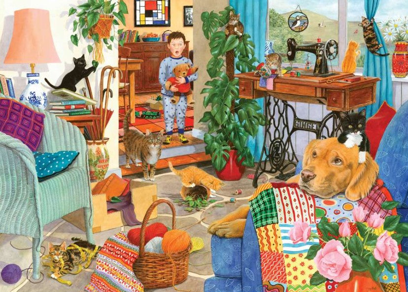 House Of Puzzles Kitten Chaos 1000 Piece Jigsaw Puzzle HP0702
