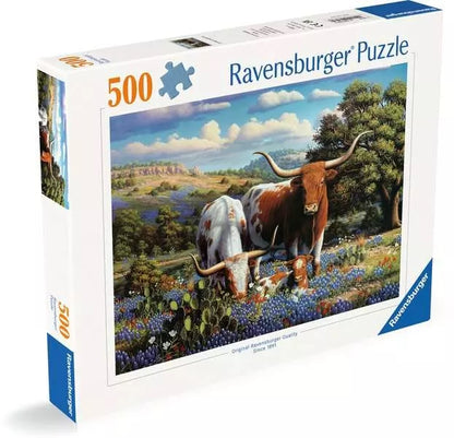 Ravensburger Loving Longhorns 500 Piece Jigsaw Puzzle 12000826