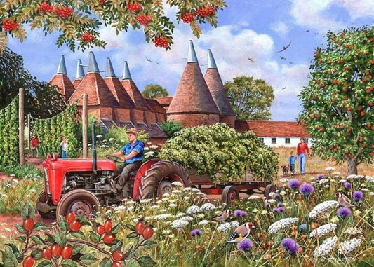 House Of Puzzles Oast Houses Big 500 Piece Jigsaw Puzzle HP0621