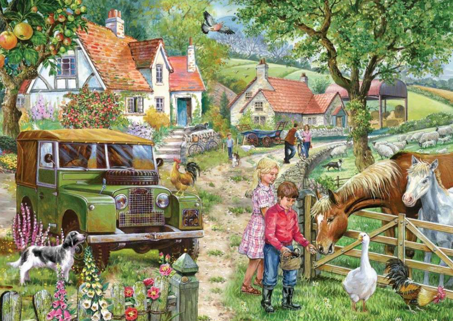 House Of Puzzles Orchard Farm 1000 Piece Jigsaw Puzzle HP0509