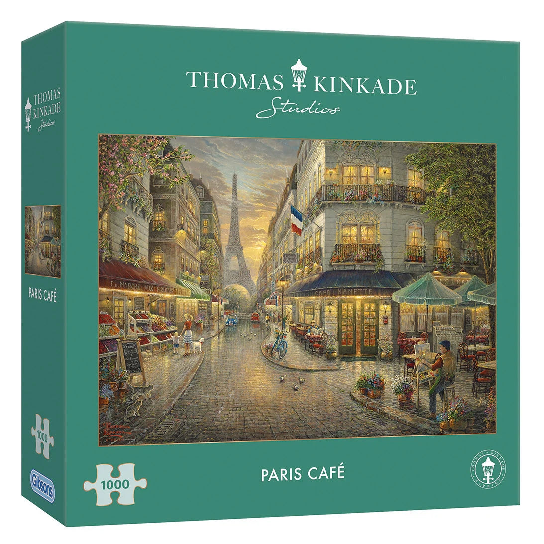 Gibsons Thomas Kinkade Paris Cafe 1000 Piece Jigsaw Puzzle G6379