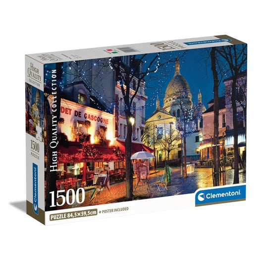 Clementoni Paris, Montmartre 1500 Piece Jigsaw Puzzle Toys 31709