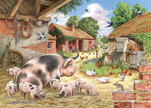 House Of Puzzles Poppy's Piglets Big 500 Piece Jigsaw Puzzle HP0363