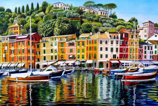 House Of Puzzles Portofino On Reflection 1000 Piece Jigsaw Puzzle HP0706