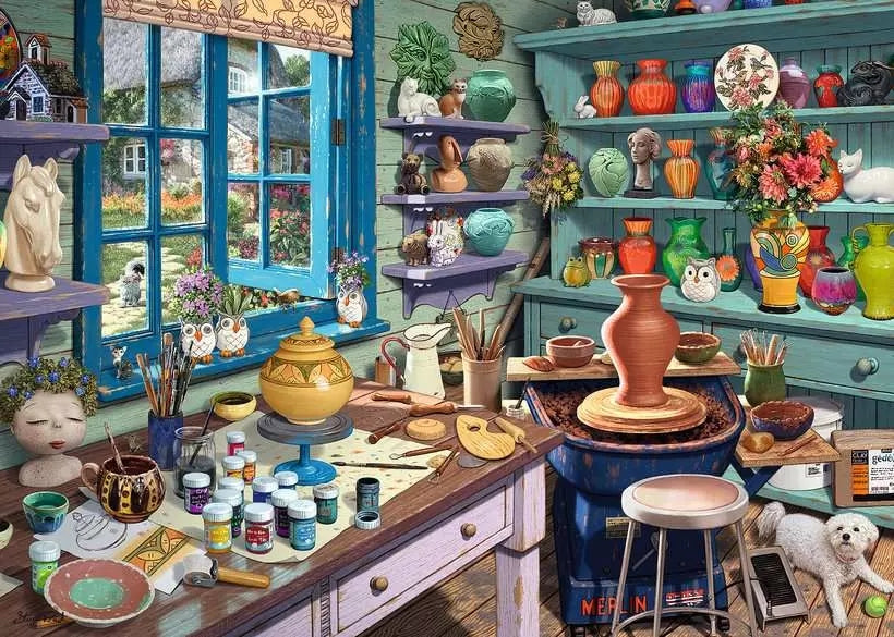 Ravensburger Pottery Studio 500 Piece Jigsaw Puzzle 12001357