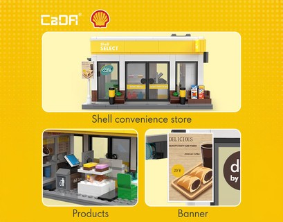 CaDA Building Series Shell Select Construction Set, 303 Pcs, C66027W