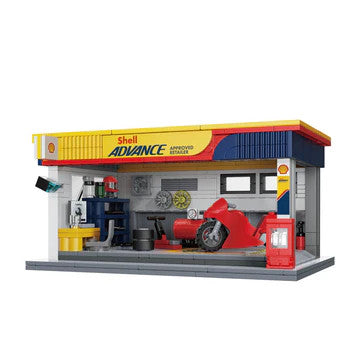 CaDA Shell Maintenance Service Station Building Set, 330 Pcs, C66034w
