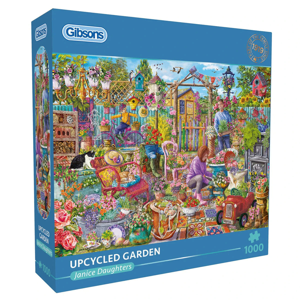 Gibsons Games Up-Cycled Garden 1000 Piece Jigsaw Puzzle Toys G6475