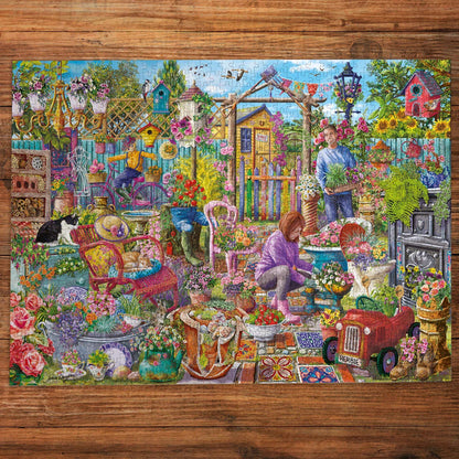 Gibsons Games Up-Cycled Garden 1000 Piece Jigsaw Puzzle Toys G6475