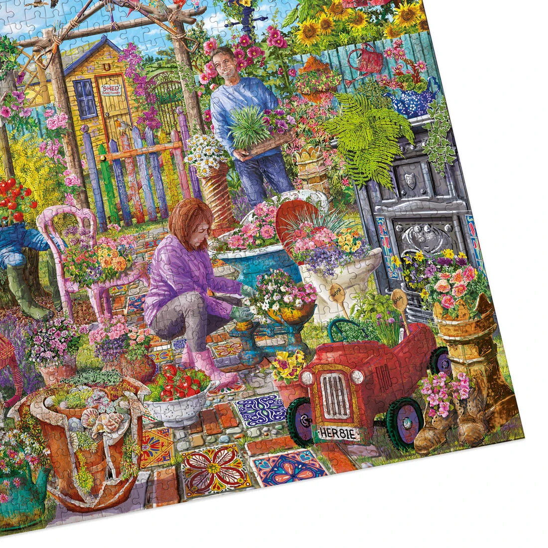 Gibsons Games Up-Cycled Garden 1000 Piece Jigsaw Puzzle Toys G6475