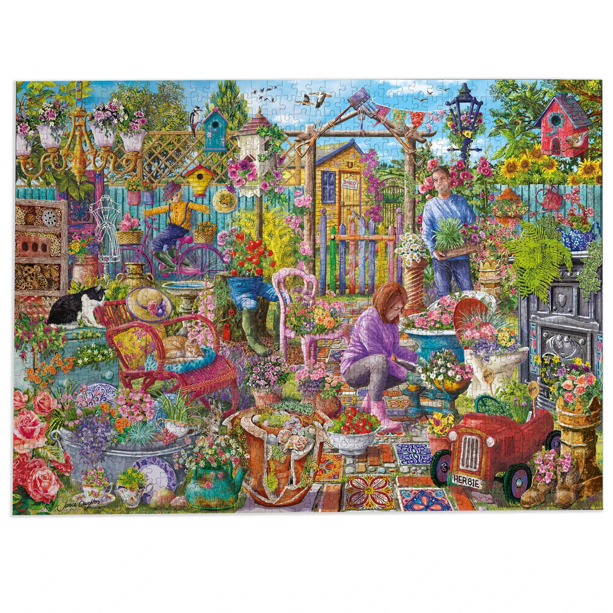 Gibsons Games Up-Cycled Garden 1000 Piece Jigsaw Puzzle Toys G6475