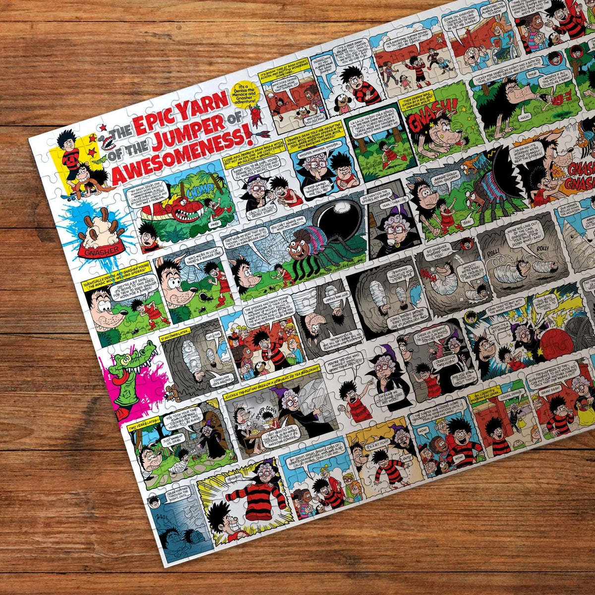 Gibsons Beano 75 Years Of Dennis The Menace 2 x 500 Piece Jigsaw Puzzle G5075