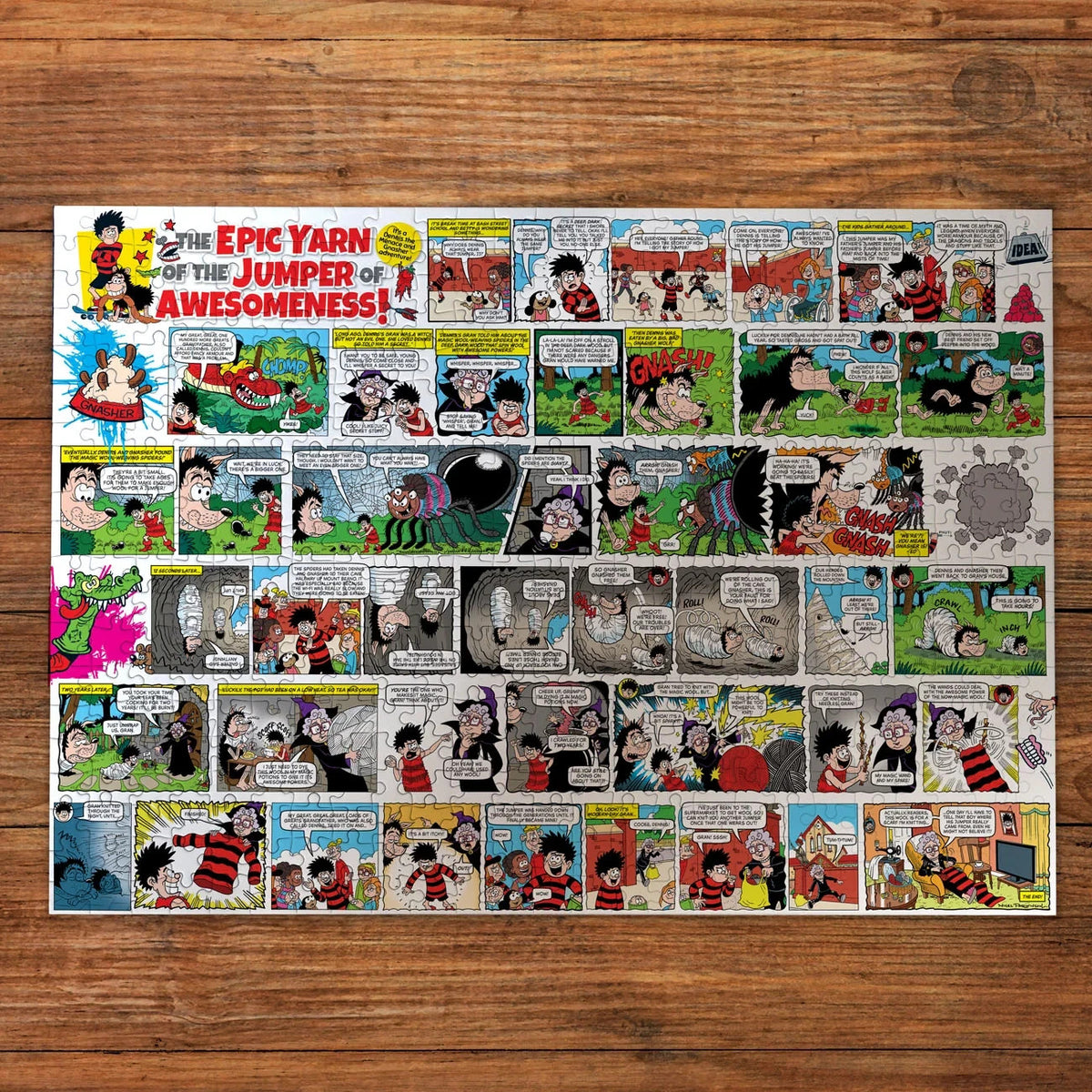 Gibsons Beano 75 Years Of Dennis The Menace 2 x 500 Piece Jigsaw Puzzle G5075