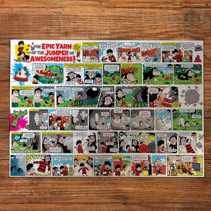 Gibsons Beano 75 Years Of Dennis The Menace 2 x 500 Piece Jigsaw Puzzle G5075