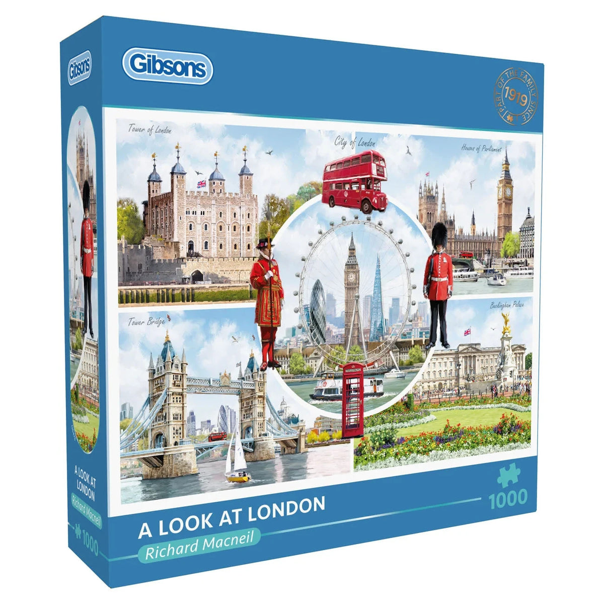 Gibsons Games A Look At London 1000 Piece Jigsaw Puzzle Toys G6478