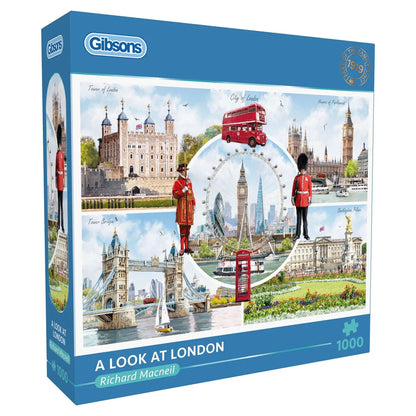 Gibsons Games A Look At London 1000 Piece Jigsaw Puzzle Toys G6478