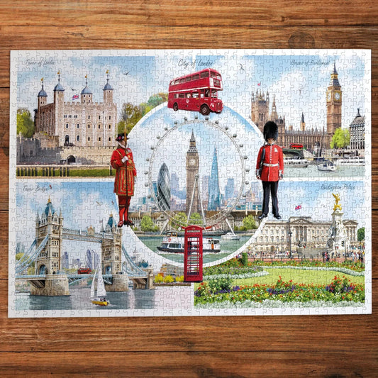 Gibsons Games A Look At London 1000 Piece Jigsaw Puzzle Toys G6478