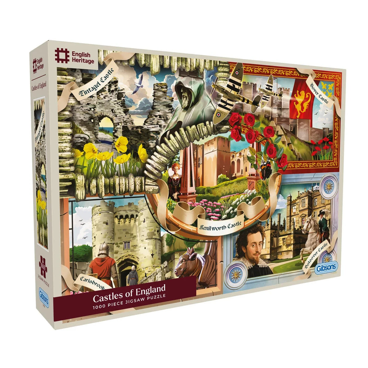 Gibsons Games English Heritage Castles Of England 1000 Piece Jigsaw Puzzle G7190