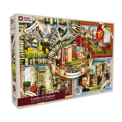 Gibsons Games English Heritage Castles Of England 1000 Piece Jigsaw Puzzle G7190