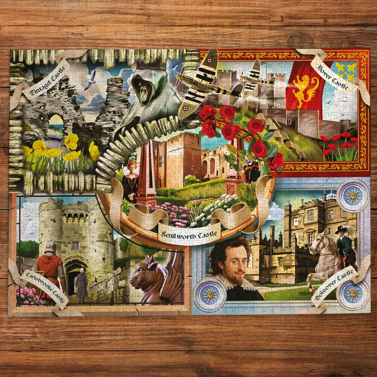Gibsons Games English Heritage Castles Of England 1000 Piece Jigsaw Puzzle G7190