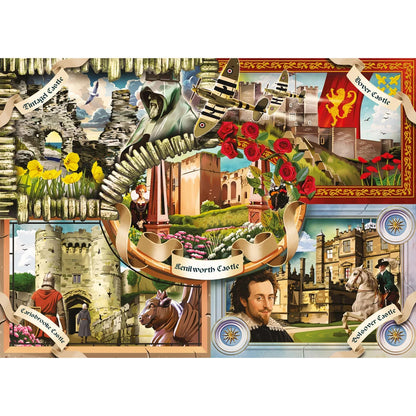 Gibsons Games English Heritage Castles Of England 1000 Piece Jigsaw Puzzle G7190