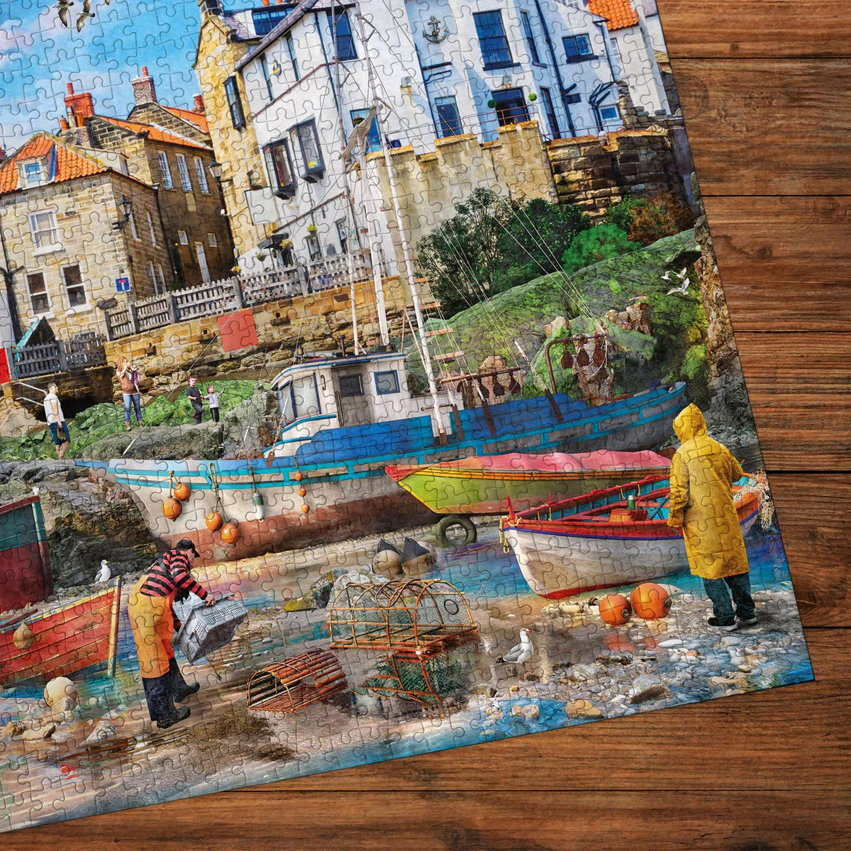 Gibsons Games Fisherman At Robin Hood's Bay 1000 Piece Jigsaw Puzzle Toys G6476