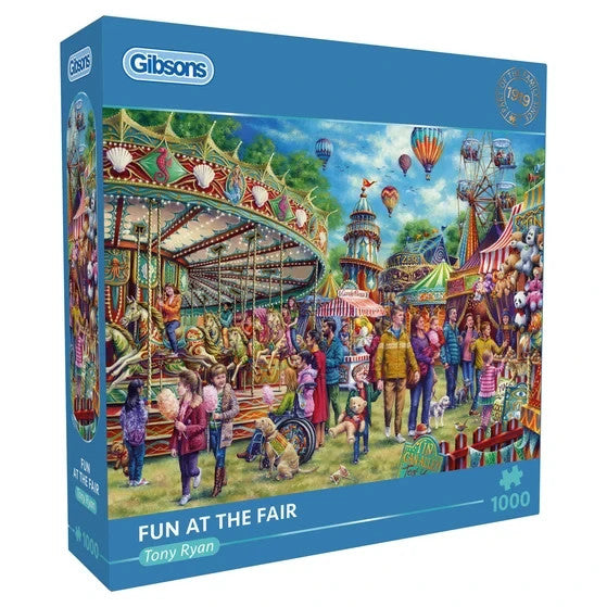 Gibsons Games Fun At The Fair 1000 Piece Jigsaw Puzzle Toys G6471