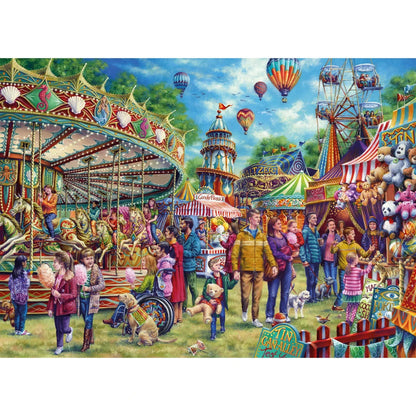 Gibsons Games Fun At The Fair 1000 Piece Jigsaw Puzzle Toys G6471