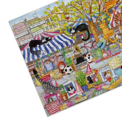 Gibsons Games Flea Market Moggies 100XXL Piece Jigsaw Puzzle Toys G2241