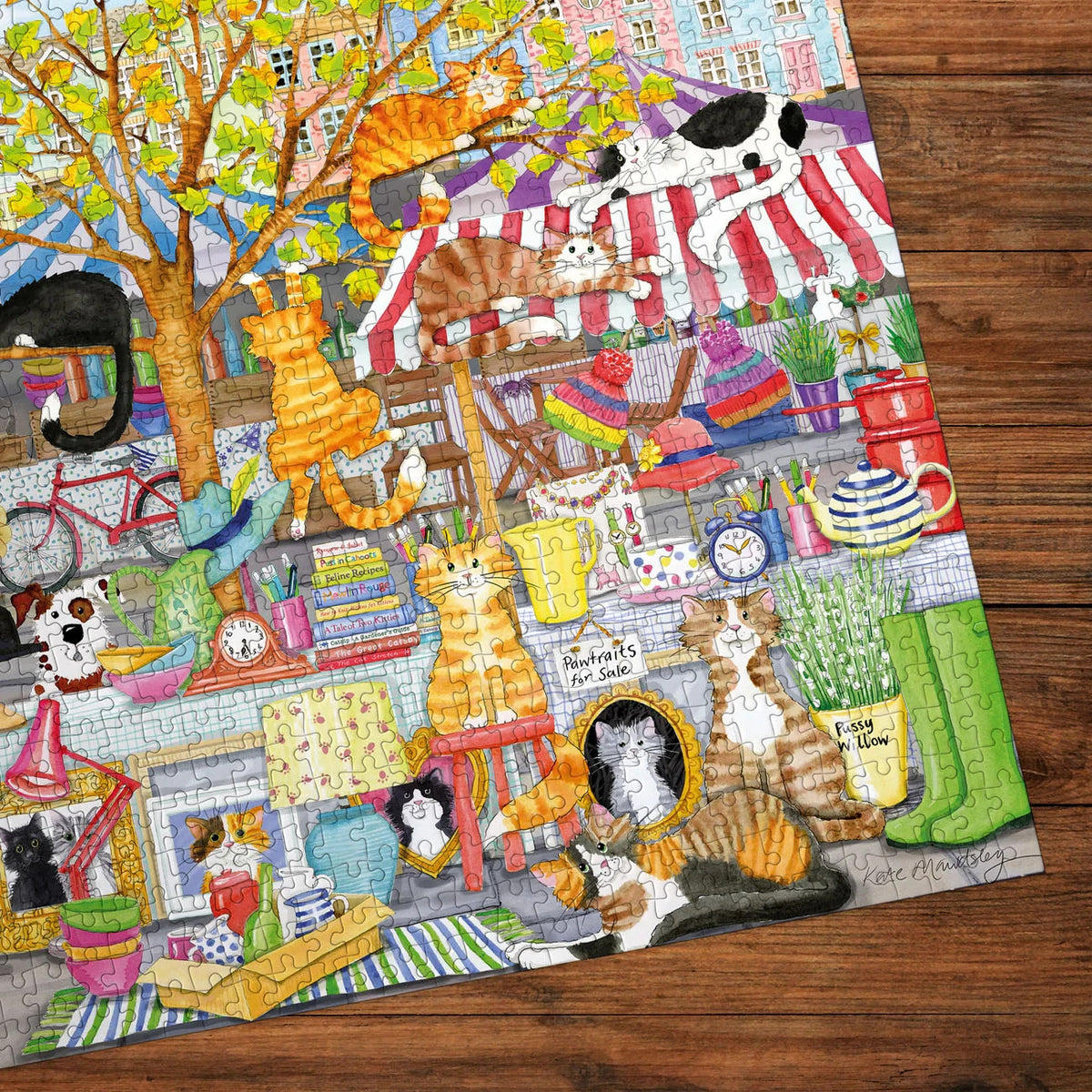 Gibsons Games Flea Market Moggies 1000 Piece Jigsaw Puzzle Toys G6474