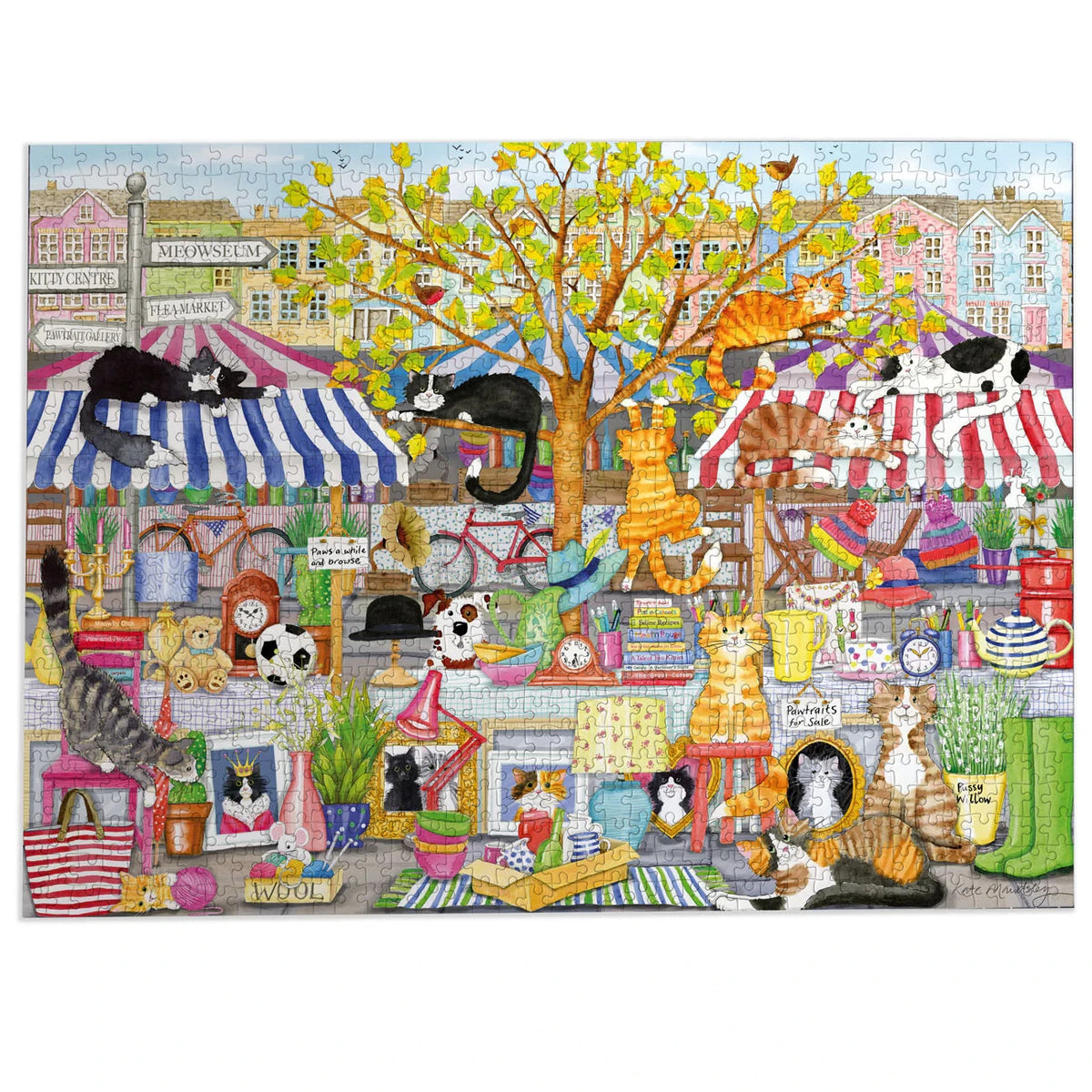 Gibsons Games Flea Market Moggies 1000 Piece Jigsaw Puzzle Toys G6474