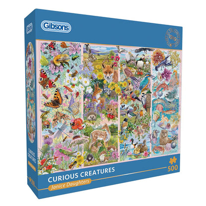 Gibsons Games Curious Creatures 500 Piece Jigsaw Puzzle Toys G3166