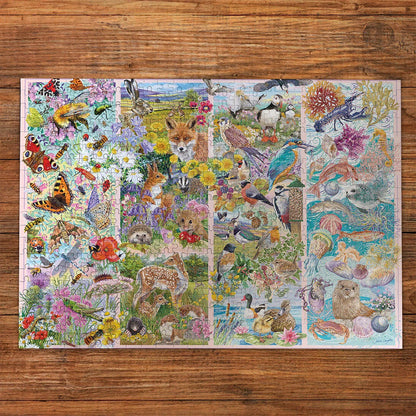 Gibsons Games Curious Creatures 500 Piece Jigsaw Puzzle Toys G3166