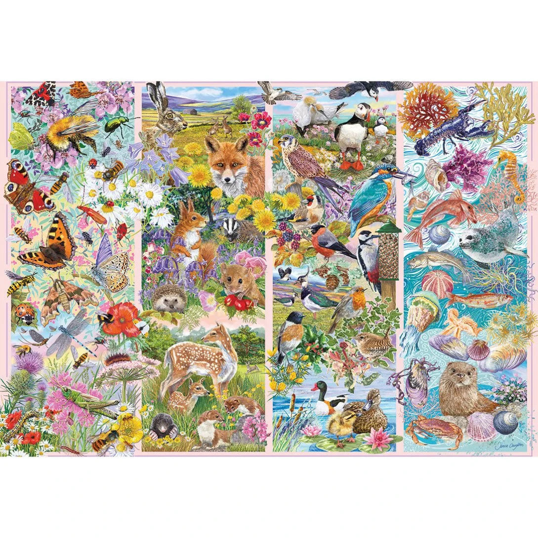 Gibsons Games Curious Creatures 500 Piece Jigsaw Puzzle Toys G3166