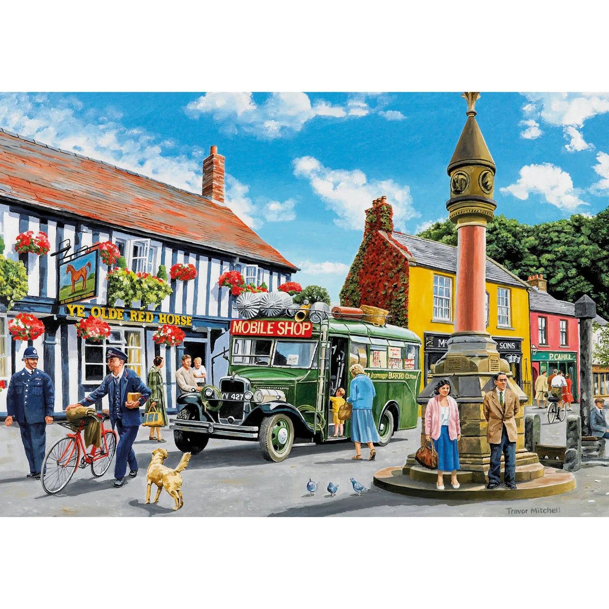Gibsons Games Daily Deliveries 4 x 500 Piece Jigsaw Puzzle Toys G5072