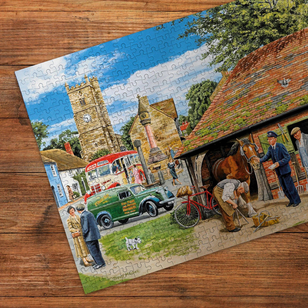 Gibsons Games Daily Deliveries 4 x 500 Piece Jigsaw Puzzle Toys G5072