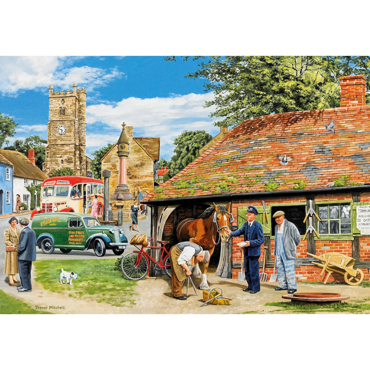 Gibsons Games Daily Deliveries 4 x 500 Piece Jigsaw Puzzle Toys G5072