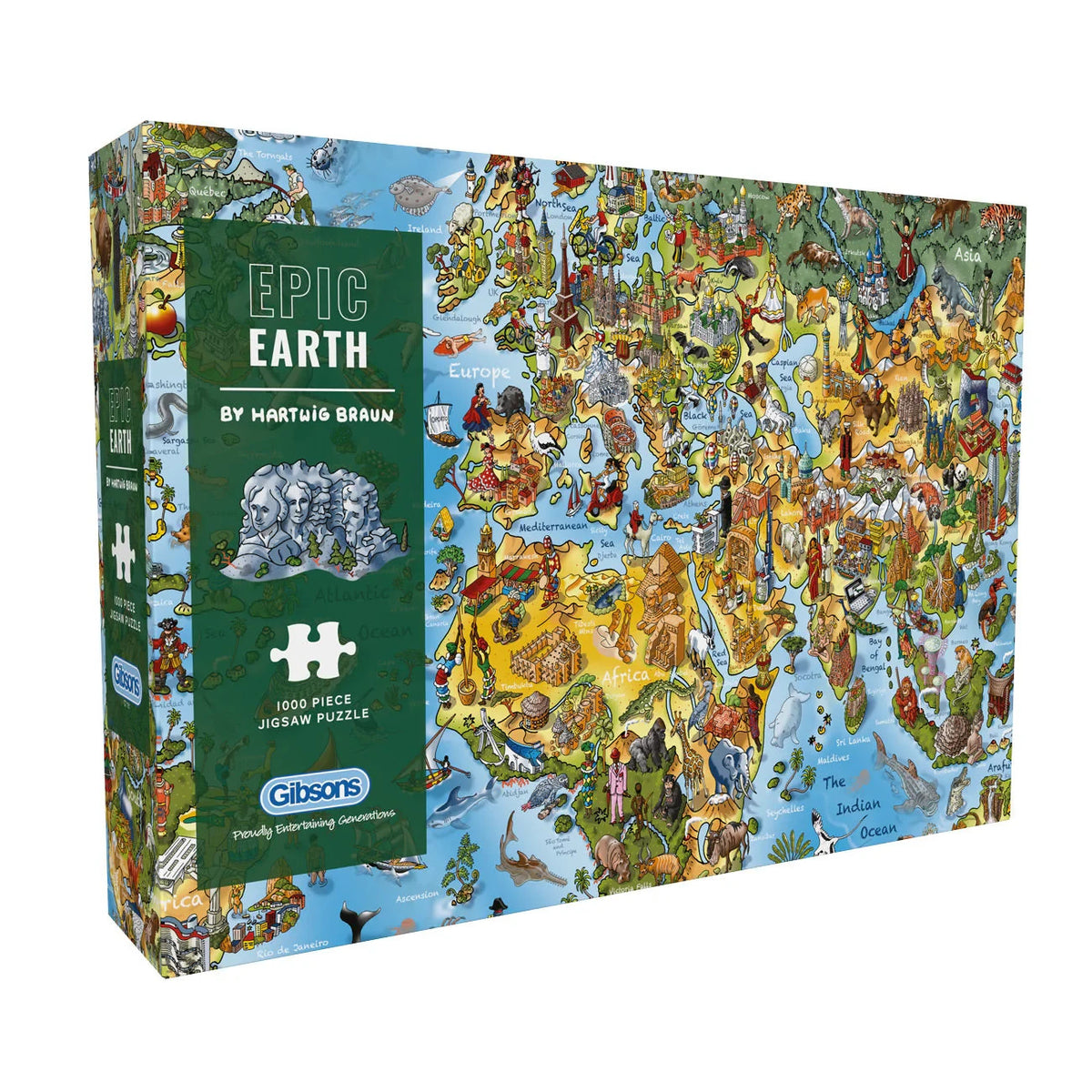 Gibsons Games Epic Earth 1000 Piece Jigsaw Puzzle Toys G7181