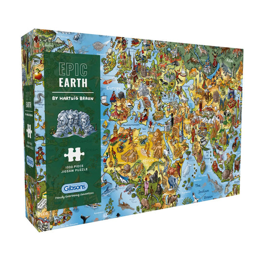 Gibsons Games Epic Earth 1000 Piece Jigsaw Puzzle Toys G7181