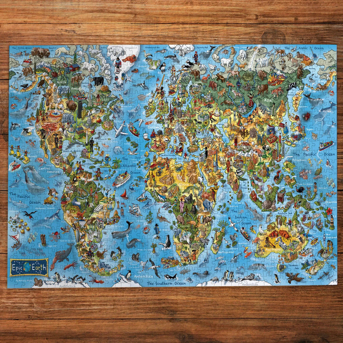 Gibsons Games Epic Earth 1000 Piece Jigsaw Puzzle Toys G7181
