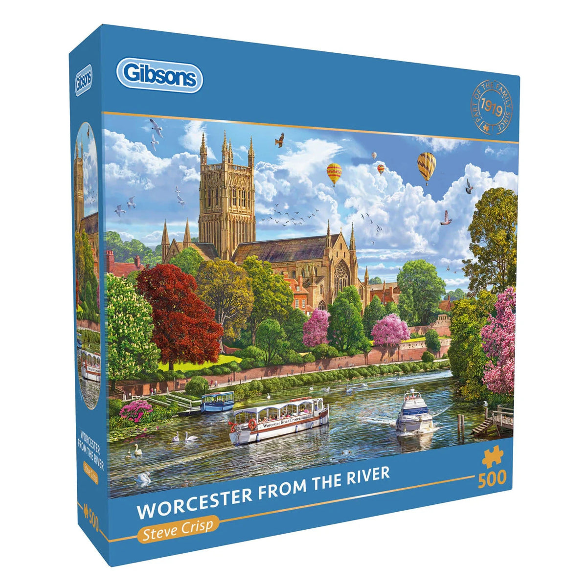 Gibsons Games Worcester From The River 500 Piece Jigsaw Puzzle Toy G3181